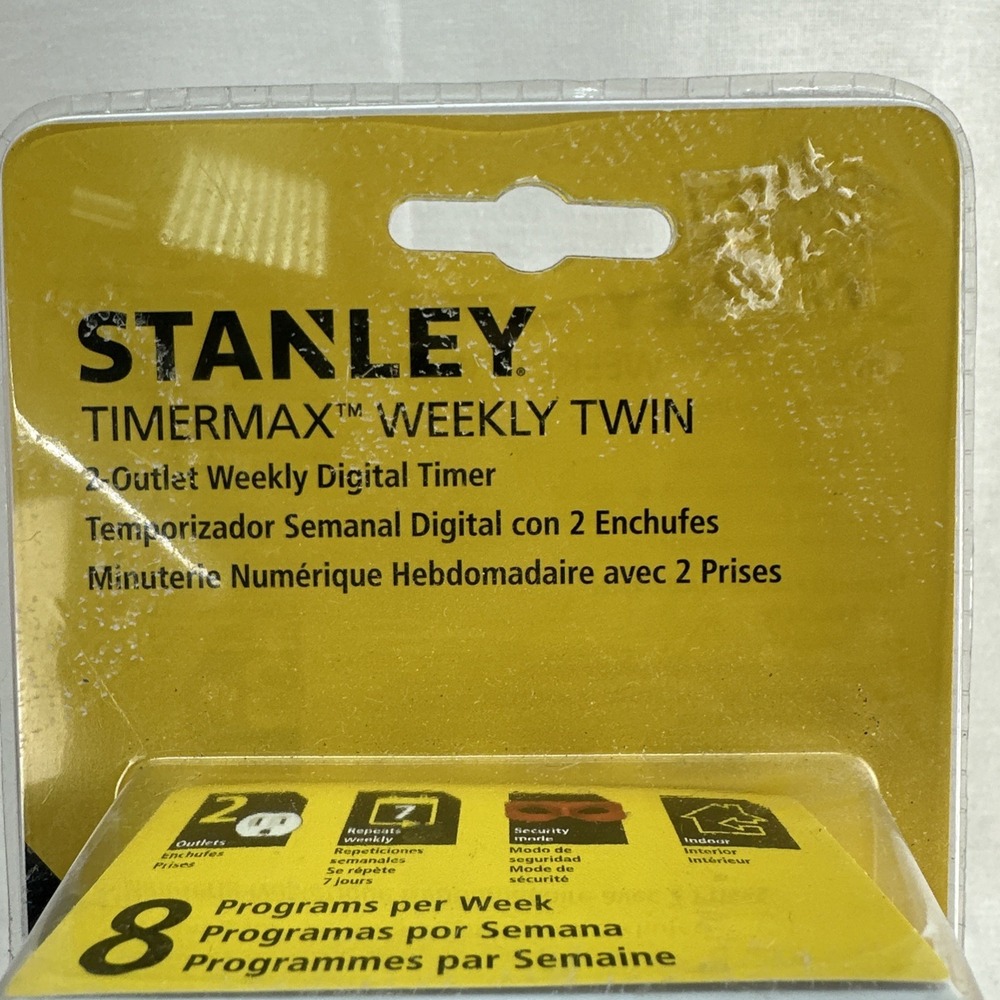 Stanley Timermax Programable Digital Indoor Weekly Timer NEW - Picture 3 of 8